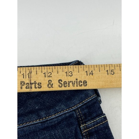 American Eagle Artist Crop Stretch Low Rise Dark Wash Jeans Size 2 Reg - Picture 9 of 12